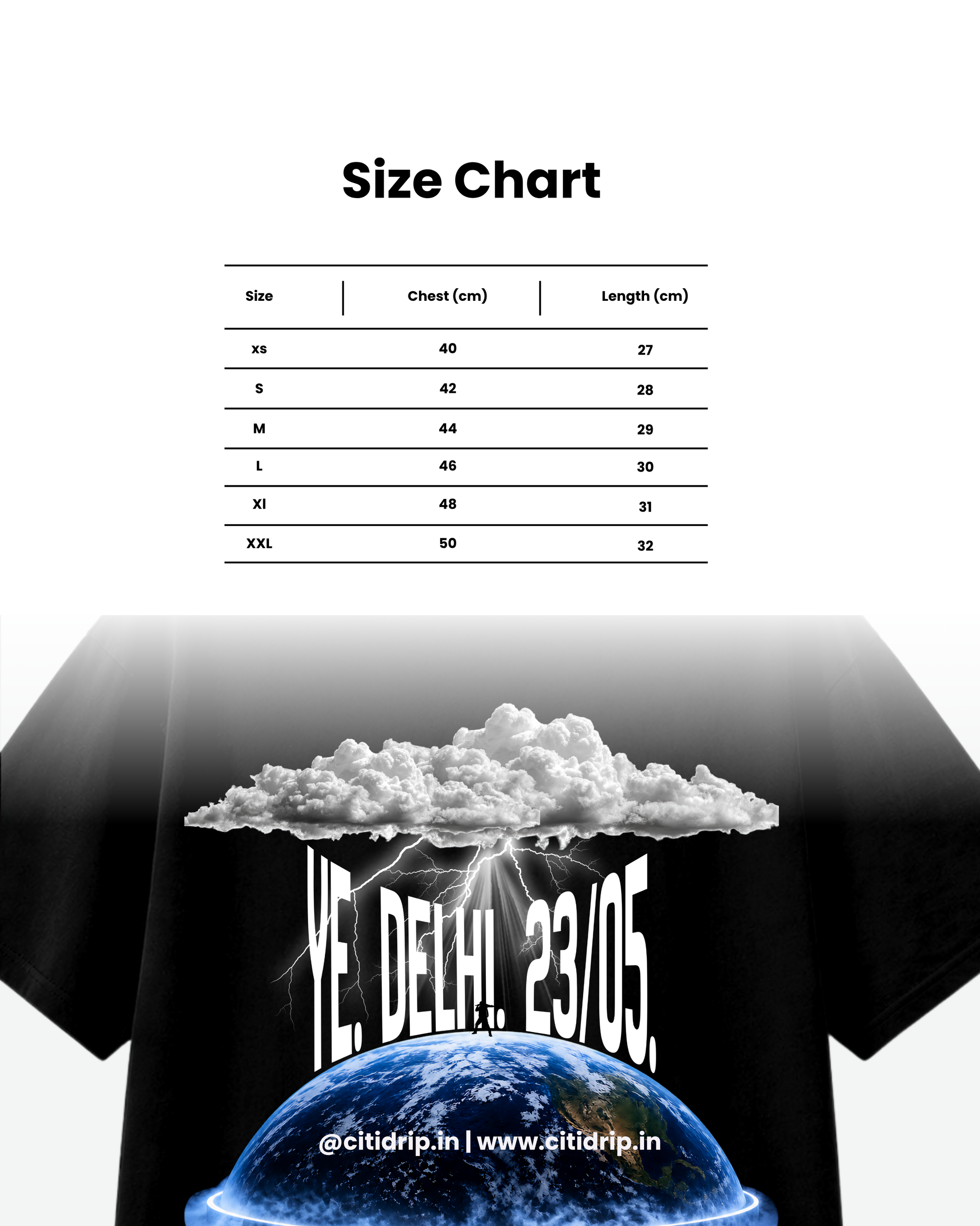 CITIDRIP World Stage Oversized Unisex Tee