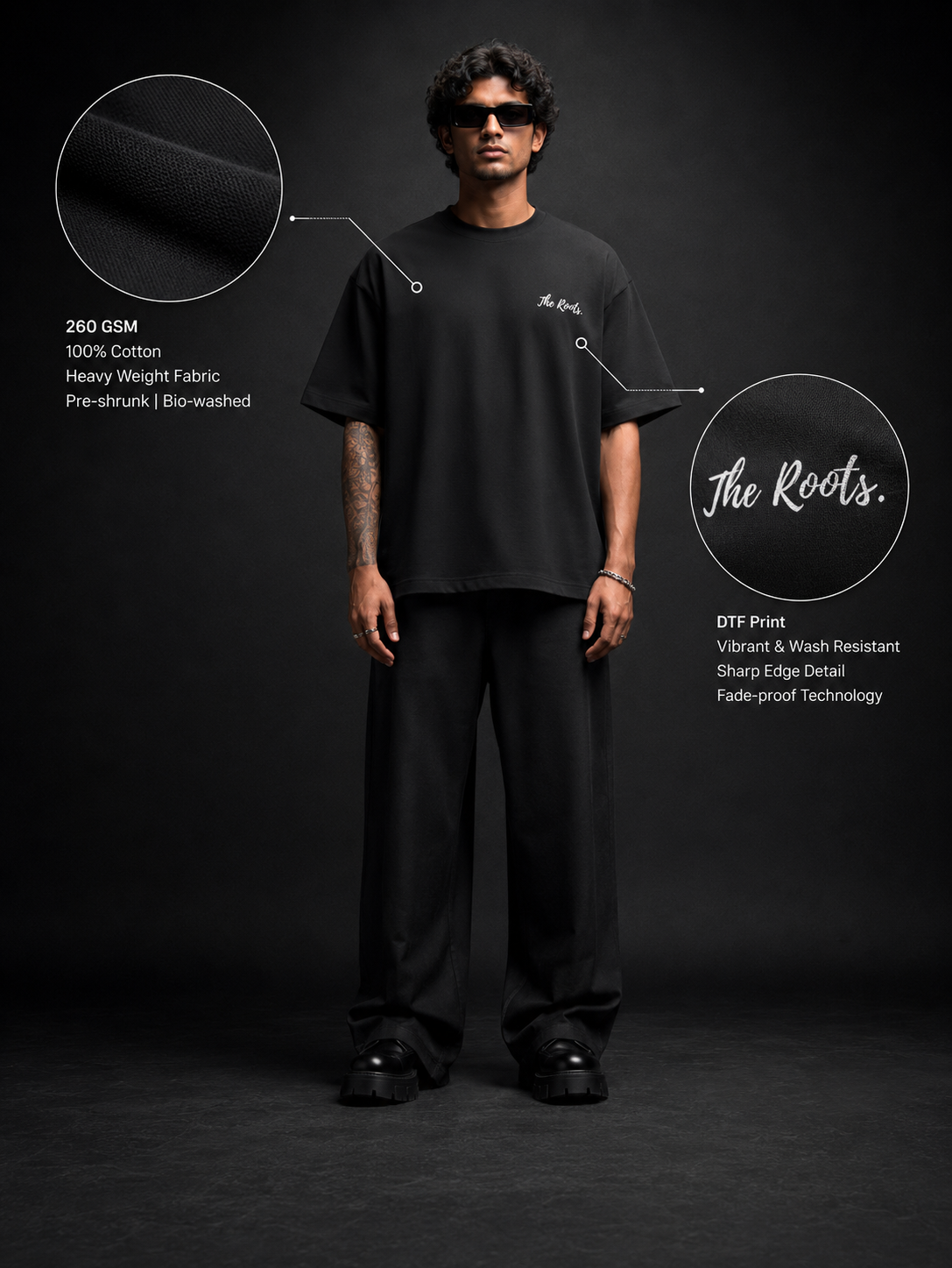 Uttarakhand The Roots Oversized T-Shirt