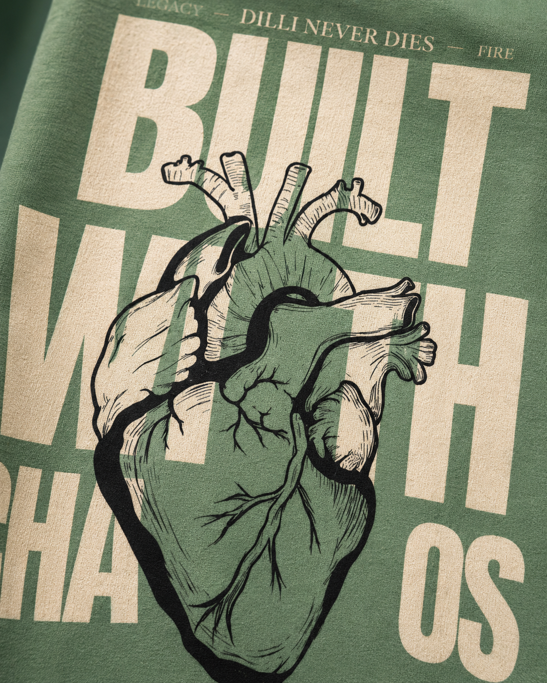 Delhi Built With Chaos Oversized T-Shirt