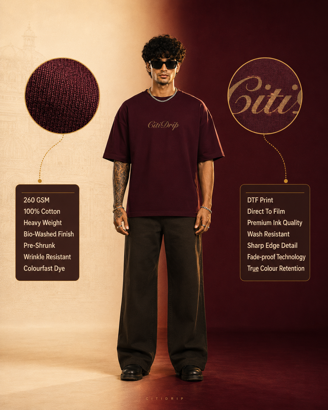 Delhi Heritage Oversized T-Shirt