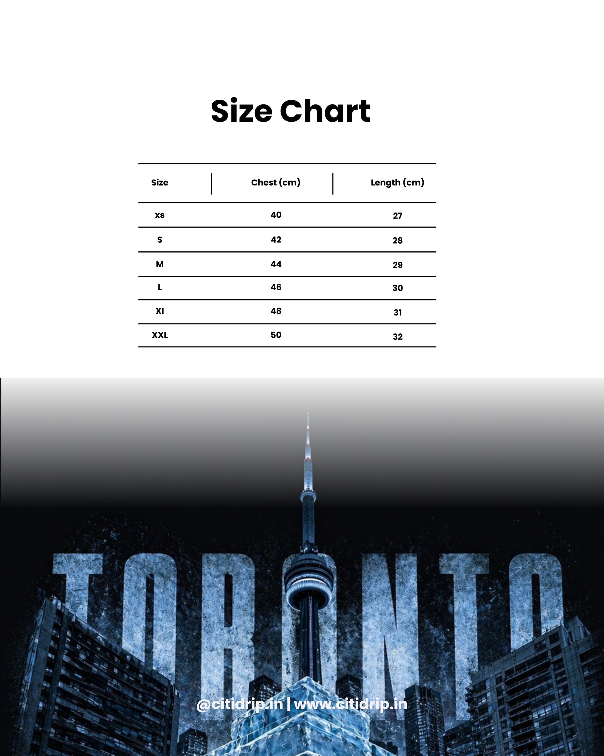 CITIDRIP Toronto Ice Tower Oversized Unisex Tee